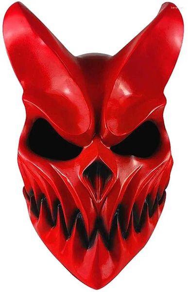 Fournitures de fête Demon Masks Kid of Darkness Demolisher horrible massacre pour prévaloir Face Fashion Mask pour Halloween Props Cosplay Costume