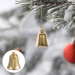 Suministros de fiesta DIY campana colgante árbol de Navidad colgantes decoración Vintage artesanía de latón para carillón de viento