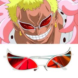 Suministros de fiesta, gafas de donquijote y Doflamingo, gafas de sol de PVC de Anime para Cosplay, accesorios divertidos para regalos de Navidad para mujeres y hombres