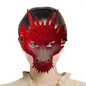 Fournitures de fête Masque de tête de dragon Accessoires de costume d'Halloween Adultes Visage complet pour faire semblant de jouer Mascarade Bal Discothèque Déguisements
