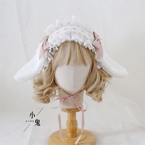 Fournitures de fête oreilles mignon fait à la main Lolita casque bandeau KC Clips accessoires doux ornements japonais coiffe de femme de chambre