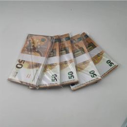 Fournitures de fête Faux billets de banque 10 20 50 100 200 Euros livre réaliste jouet barre accessoires copie monnaie film argent Faux-billets
