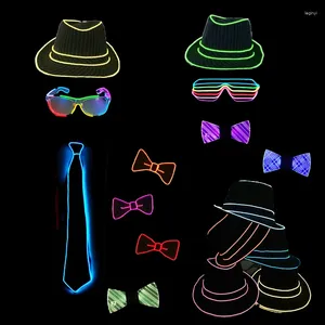 Party Supplies Mode Neon leuchtende Hut bunte LED Acryl Männer blinkende Leuchten leuchtende Kappe Bar