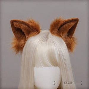 Feestartikelen Nepbont Wolf Oren Hoofdband Realistisch Harig Pluizig Dierenhaar Hoepel Lolita Anime Maskerade Cosplay Kostuum Accessoires