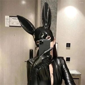 Feestartikelen Fullyoung Sexy Bondage Volwassen Spel Koppels Lederen Harnas Masker Wearble Kostuums Voor Vrouwen Mannen Cosplay Speelgoed Gezichtsmaskers Product