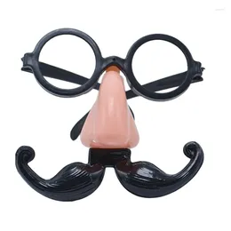 Fournitures de fête Funny Old Man Grasses Disguise Novelty Clown Eyewear with Nose Moustache Birthday Halloween Cosplay Favors