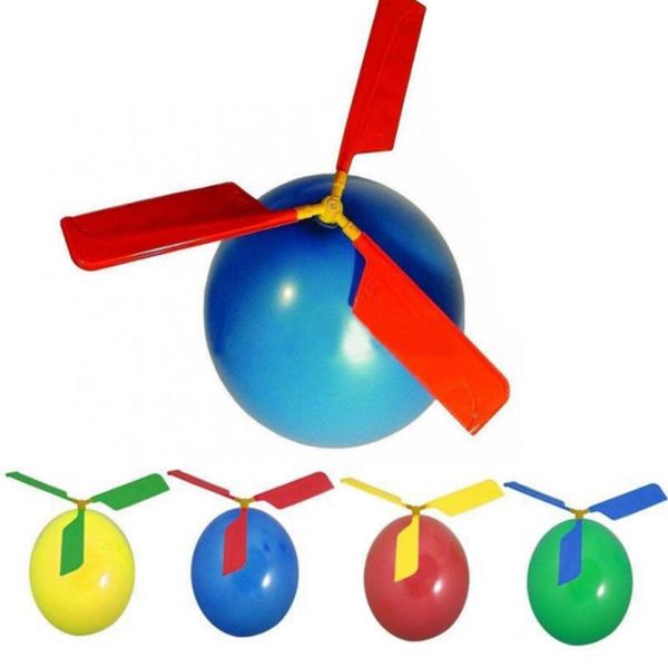 Articles de fête Son drôle Volant Ballon Hélicoptère UFO Enfants Enfant Enfants Jouer Jouet Volant Balle Extérieure Ballons Auto-Combinés