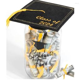 Party Supplies Graduation Gifts 2024 - DIY MASON JAR REMPLAGE D'ARGENT CLASSE DE CAPPORTS CÉLANCES KIT