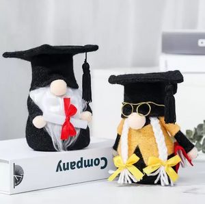 Fournitures de fête Gnomes de remise de diplôme Noir Vert Figurine scandinave Tomte nordique pour diplômé/enseignant présente les diplômes sxjun12