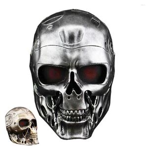 Suministros para fiestas Halloween 2 colores disponibles Devil Horror Terminator Máscara de resina Est Robot Scary Anonymous Masks Adultos Máscaras faciales completas