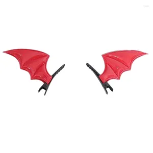 Feestbenodigdheden Halloween Bat Wings Haarspeld gothic kinderen vrouwelijke clip hoofdtooi punkhaar voor spookhuishoofd deco