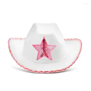 Feestartikelen Halloween Cosplay Cowboyhoed Kinderen Geschenken Anime Karakter West Star Vijfpuntige Pailletten Cartoon Prop