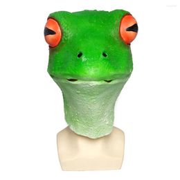 Fournitures de fête Halloween Dressing Frog Masque en latex