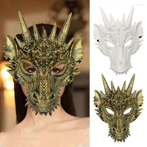 Masque facial d'Halloween Dragon 4D, fournitures de fête, accessoire de Cosplay pour enfants et adolescents, accessoires de mascarade Anime, décorations de costumes
