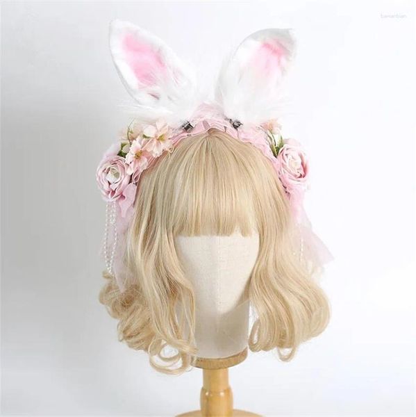 Party Supplies Halloween Headwear Ears Cosplay Band Band Bandage Femmes Anime Accessoires de cheveux B2397