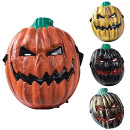 Party Supplies Halloween Horror Pumpkin Head Mask Women Men Men Rave Masquerade Full Face Fun Costume Cosplay accessoires