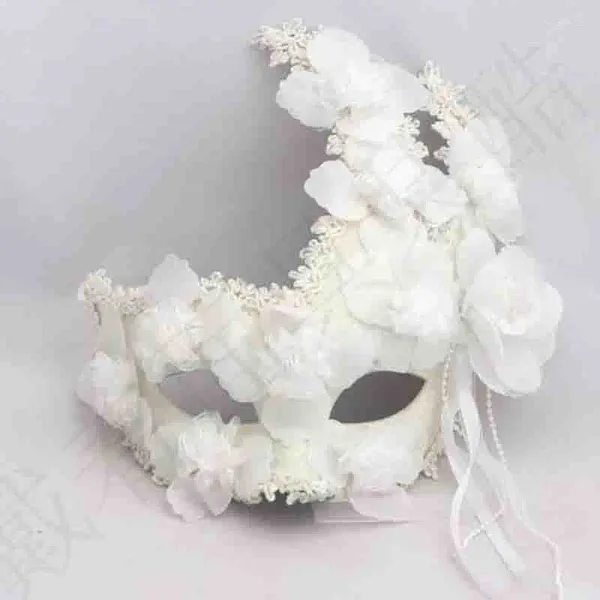 Fournitures de fête Halloween mascarade masque princesse plume dentelle fleurs amusant discothèque Festival Rave pour hommes femmes