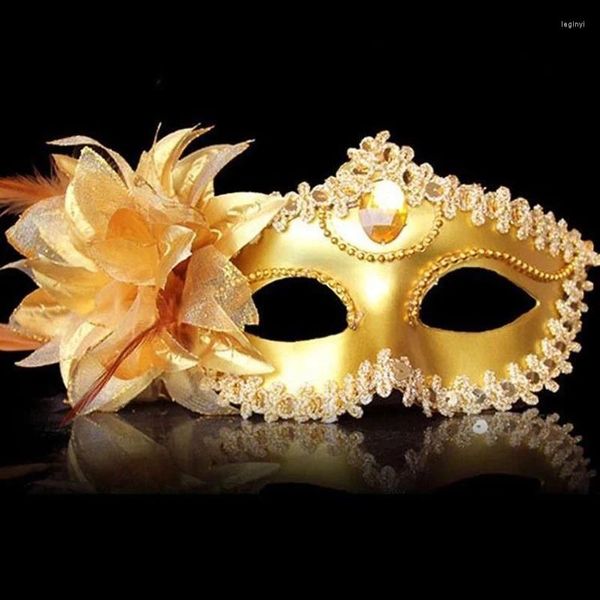 Fournitures de fête Halloween Femmes Mascarade Masques Sexy Dentelle Fleurs Aldult Creux Masque Pour Les Yeux Noir Princesse Costume Accessoire Discothèque