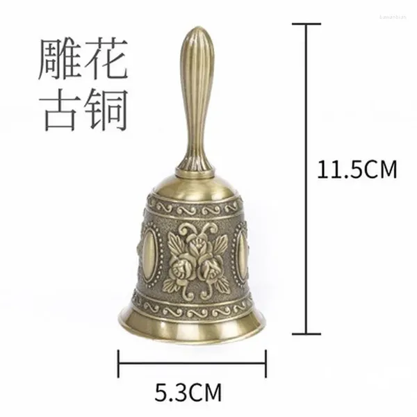 Fournions de fête APPEL À MAIN COLLE GOL Silver Multi-usurpose Bells for Craft Wedding Decoration Alarm School Church Classroom Bar El Vintage