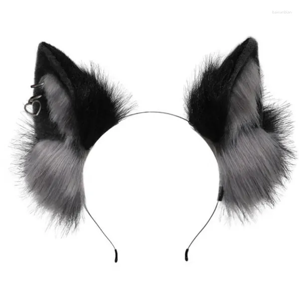 Party Supplies Fabriqué à la main Wolf Bandon chaton Girls Cosplay Accessoires Oreilles Fursuit Masquerade Halloween