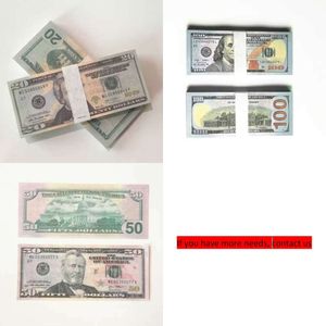 Fournions de fête High PiestaSage American 100 Bar Currency Paper Dollar Atmosphère Quality Props 1005 Money 9306135855599OX3KL3