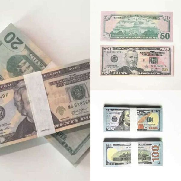 Fournions de fête High PiestaSage American 100 Bar Currency Paper Dollar Atmosphère Quality Props 1005 Money 93065369193 2KXEFEE3048IG