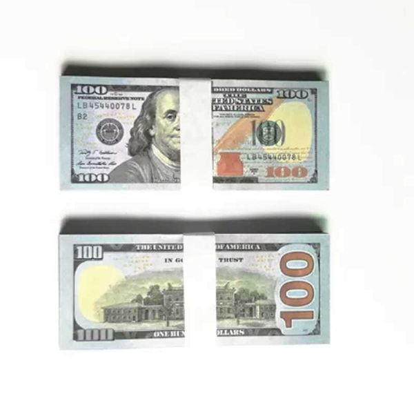 Fournions de fête High PiestaSage American 100 Bar Currency Paper Dollar Atmosphère Quality Props 1005 Money 93067066268 269TT