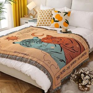 Party Supplies Home Couchette de camping Tapestry Camping Decorated Bed Sheet American Retro Canapa pour