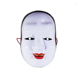 Masque Noh de drame japonais, fournitures de fête, accessoires de mascarade de Cosplay d'halloween en PVC, 3 pièces/lot, vente en gros de haute qualité