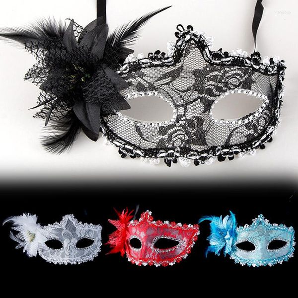 Masque pour les yeux en dentelle, fournitures de fête, mascarade ajourée pour dame Sexy, accessoires de bal de Cosplay, Costume fantaisie de boîte de nuit d'halloween