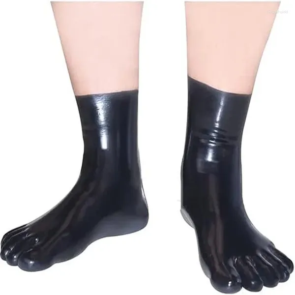 Suministros de fiesta Calcetines de látex 5 dedos de los pies Goma corta para hombres Ropa de mujer