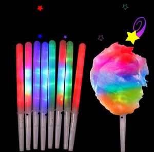 Feestbenodigdheden led verlichte suikerspin Kegels kleurrijke gloeiende marshmallowsticks ondoordringbare kleurrijke marshmallow gloedstick SN4363