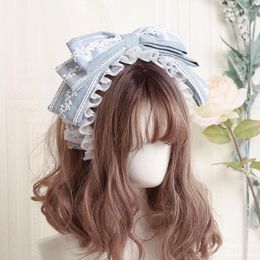 Fournitures de fête, épingle à cheveux Lolita, bandeau à gros nœud papillon, couvre-chef féerique quotidien doux, Kawaii pour fille Loli Cos