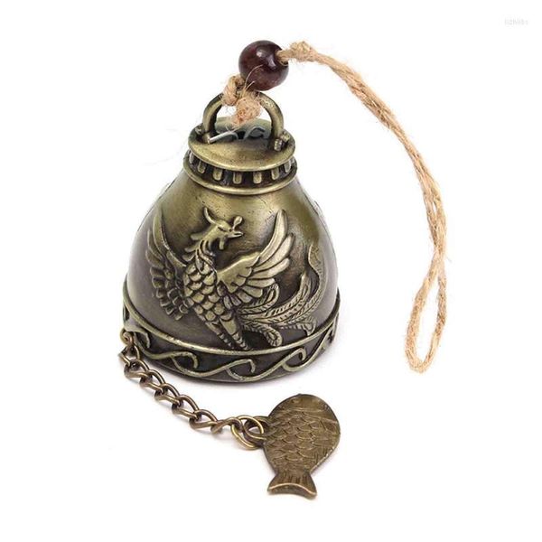 Fête fournit en métal cuivre vent carillon de porte pendentielle de porte Bell Feng Shui Lucky Doorbell