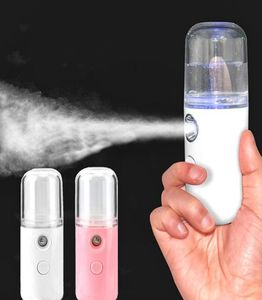 Feestartikelen Mini Face Stream Beauty Spray Handheld Water Machine Hydraterende Nano Ionische Mist Gezichtsbevochtiger Sauna Facial Por1710226