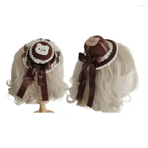 Party Supplies Mini Top Hat pour les filles en dentelle Bourse Cosplay Halloween avec ruban Bowknot Dropship