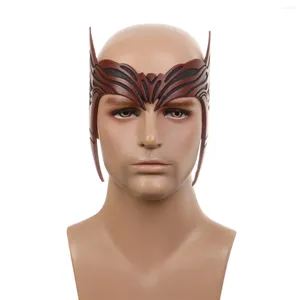 Fournitures de fête film sorcière écarlate Wanda Cosplay couvre-chef Costume Maximoff doux PU couronne masque coiffure Halloween diadème cadeau accessoire