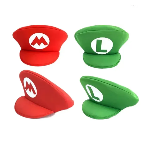 Suministros de fiesta Película Super Brothers Red Green Hat Cosplay Anime Halloween Disfraces de Halloween Accesorios