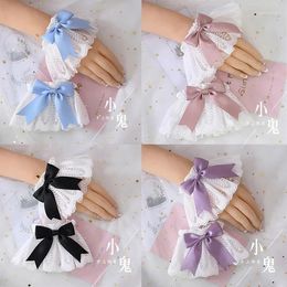 Party Supplies multicolore japonais Sweet Lolita Hand Chepps Cuffs Bow Lace Maid Cosplay Ornement Girl Magic Angel Handle Sleeve