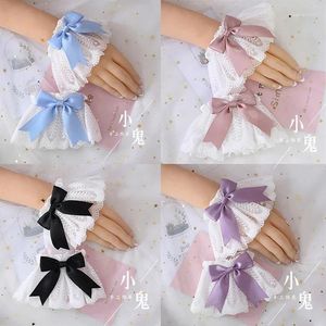 Party Supplies multicolore japonais Sweet Lolita Hand Chepps Cuffs Bow Lace Maid Cosplay Ornement Girl Magic Angel Handle Sleeve