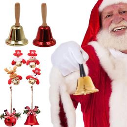 Party Supplies Navidad 2022 Christmas Hand Bell Jingle Bells Decoraties voor Home Kerstmis Noel Jaar 2023 Geschenken Crafts Kids Baubbles