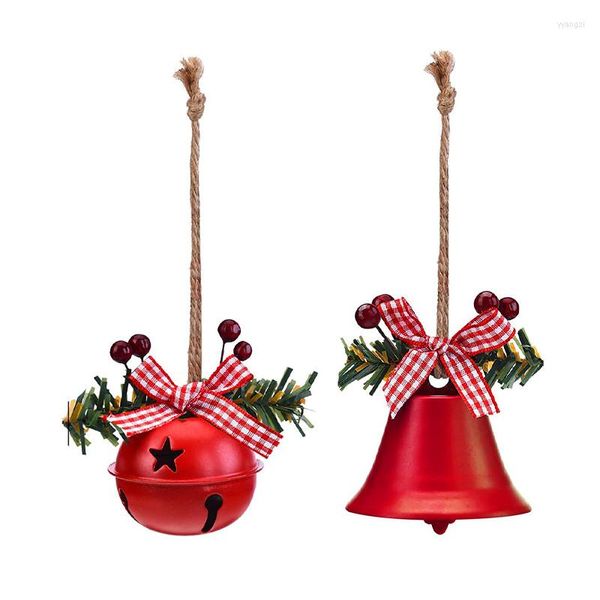 Suministros para fiestas, cascabeles De Navidad, colgante De hierro, adornos colgantes para árboles De Navidad, adornos De manualidades DIY, Adornos De