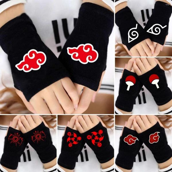 Fournitures de fête Ninja Cosplay Animation Ming Ren Zhu périphérique demi-paume gants en coton pour adultes et enfants, accessoires de jeu de rôle