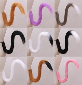 Party Supplies Autre événement Adults Kids Cosplay ANIME PLUFY PLUSH Long Cat Tail Halloween Costume Prop accessoires de robe fantaisie8144827