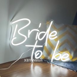 Feestbenodigdheden Ander evenement Custom Neon tekenbruid tot bruiloft flex led light yard tuin winkel kamer decoratie