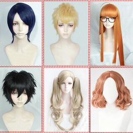 Suministros para fiestas P5 Persona 5 Hero Kurusu Akira Ryuji Sakamoto Anne Takamaki Yusuke Kitagawa Haru Okumura Futaba Sakura Takemi Tae Peluca de cosplay