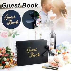 Party Supplies Personnalized Wedding Livre d'amis personnalisé Journal du livre d'or sur douche anniversaire de douche po sur le cadeau de mariée alb D9x8