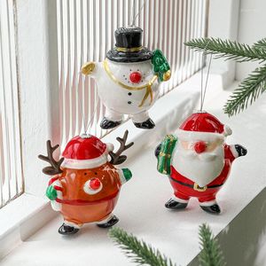 Party Supplies Room Decor Christmas Tree Mini Snowman Pendante Accessoires Festival Décoration Nordique Ornements de table