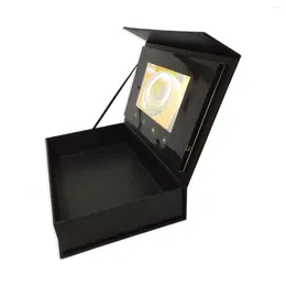 Feestartikelen Ceremoniegevoel 7 inch TFT LCD Videoreclame Geschenkdoos Maatwerk Presenteert Souvenirs