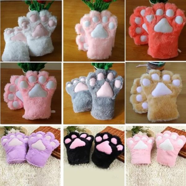 Fournitures de fête Sexy la femme de chambre chat mère chat griffe gants Cosplay accessoires Anime Costume en peluche gant patte gants fournitures